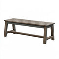 Sitzbank 150 x 38 x 45 cm aus Holz braun für Garten und Terrasse